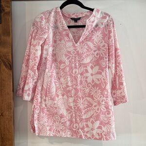 Brooks brothers floral tunic